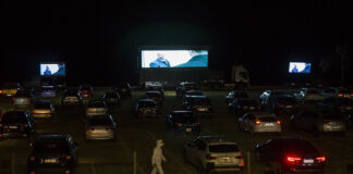 Autocine en San Isidro: controles estrictos y público feliz en la primera función