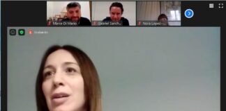 María Eugenia Vidal en la Mesa Educativa Provincial de Juntos por el Cambio