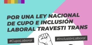 Organizaciones exigen una ley de cupo e inclusion laboral para las personas travestis y trans