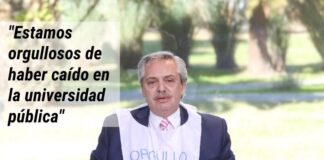 Alberto: “Estamos orgullosos de haber caído en la universidad pública”