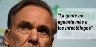 Pichetto: “La gente no aguanta más a los infectólogos”
