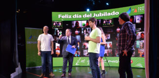 San Fernando: Juan Andreotti compartió un festejo virtual por el Día del Jubilado con un show de Fátima Florez y “Waldo”