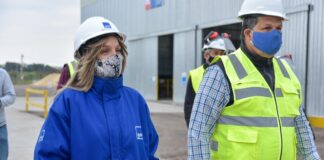 Malena Galmarini recorrió las obras del Sistema Agua Sur en Bernal que van a beneficiar a 2,5 millones de vecinos y vecinas