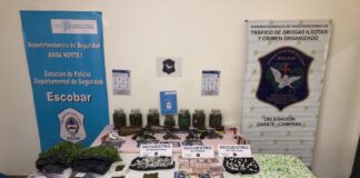 Escobar: Golpe al narcotráfico, se realizaron allanamientos, se desbarató una peligrosa banda y se incauto droga