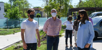 San Fernando: Juan Andreotti recorrió la renovación de la Plaza San Pablo en Virreyes