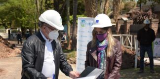 AySA: Malena Galmarini y Alberto Descalzo recorrieron una obra que beneficiará a 6.000 vecinos y vecinas de Ituzaingó