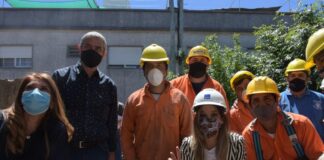 AySA: Galmarini y Ferraresi recorrieron dos obras que beneficiarán a más de 20.000 vecinos y vecinas de Avellaneda
