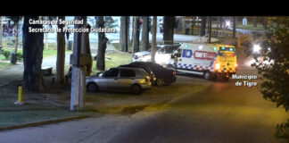 Tigre: Un tótem de seguridad del COT permitió asistir rápidamente a un joven accidentado en Rincón de Milberg