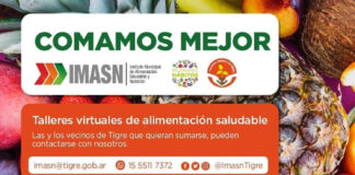 Tigre: Los vecinos pueden participar del taller virtual “Comamos mejor”