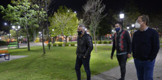 Tigre: Julio Zamora supervisó la puesta en valor de la Plaza San Martín en Benavídez
