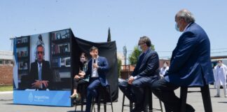 Tigre: Julio Zamora acompañó a Alberto Fernández, Kicillof y Kulfas en el anuncio de un plan de inversión de la industria frigorífica por u$S 187 millones