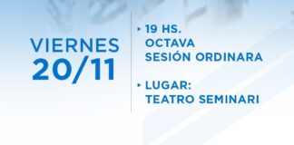 Escobar: el Concejo Deliberante realizará la octava sesión ordinaria en el Teatro Seminari