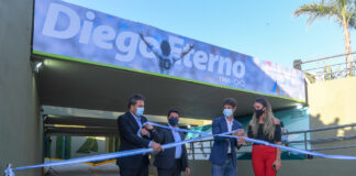 San Fernando: Juan Andreotti y Sergio Massa inauguraron el Túnel de la calle Martín Rodríguez ´Diego Armando Maradona´