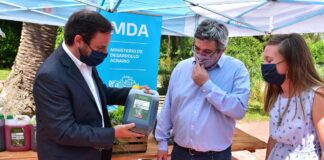 Escobar: Sujarchuk y Rodríguez, Ministro de Desarrollo Agrario de la PBA, firmaron un convenio de adhesión al programa Mercados Bonaerenses