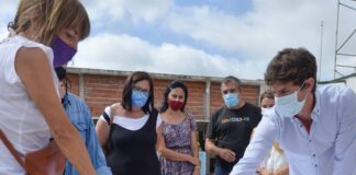 San Fernando: Juan Andreotti recorrió la obra a nuevo de la Primaria Nº36 y Secundaria Nº 11 en Virreyes