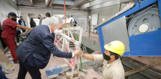 Meoni supervisó los avances de obra en la Terminal de Ómnibus de Retiro