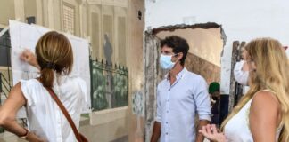 San Fernando: Juan Andreotti recorrió la obra de renovación de la Escuela Secundaria Nº 1 del barrio Infico
