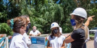 Tigre: Malena Galmarini recorrió la nueva obra de red de agua que beneficiará a 2500 vecinos del Barrio Parque Guazu-Nambi (Ex Soeva)