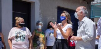 Malena Galmarini y Nestor Grindetti habilitaron una red cloacal que beneficiará a más de 2100 habitantes de Lanús