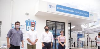 Pilar: Achával y Kreplak, juntos en una nueva jornada de vacunación a docentes