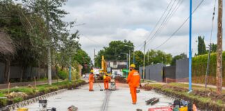 Escobar: Sujarchuk y el ministro Katopodis supervisaron importantes obras de repavimentación