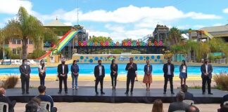 Massa calificó al Parque de la Costa como un “símbolo del turismo”, tras la reapertura de Aquafan