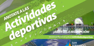 San Fernando: Comenzó la inscripción online para las actividades deportivas anuales