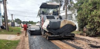 Escobar: Se intensifica las obras de bacheo y pavimentación de calles en el distrito