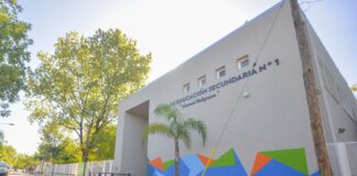 San Fernando: Juan Andreotti inauguró una renovada Secundaria N°1 en el Barrio Infico