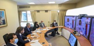 Coronavirus: el Presidente encabeza por videoconferencia la reunión con los gobernadores y el jefe de Gobierno de la Ciudad