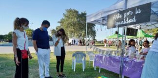 Vicente López: Conmemoró la semana de la mujer en el Paseo de la Costa