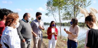 Tigre: Galmarini y concejales del Fr Todos Tigre recorrieron los avances de la obra Colector cloacal Los Remeros que beneficiará a 100.00 vecinos y vecinas