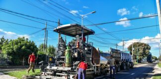 Escobar: Continúa con los trabajos de repavimentación, bacheo y renovación del alumbrado público
