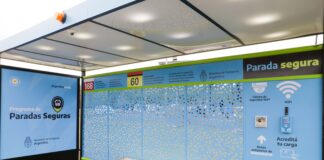 El Presidente anunció la instalación de 4.000 paradas de colectivo con dispositivos de seguridad en 43 municipios bonaerenses