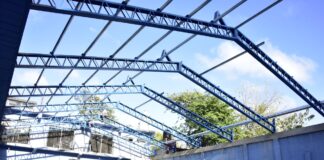 Malvinas Argentinas: Nardini supervisó la obra del Polideportivo Palmeras
