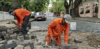 San Isidro: Renuevan adoquines en Av. Del Libertador