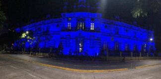 AySA ilumina el Palacio de las Aguas Corrientes de azul y adhiere al Día Mundial sobre la Concientización del Autismo