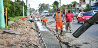 Escobar: Sujarchuk supervisó obras de tendido de agua potable, la construcción de un paso bajo nivel y la ampliación de un tramo de la Ruta Provincial 25