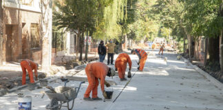 San Isidro: Pavimento nuevo en la calle 3 de Febrero