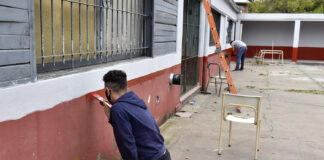 Tigre: Zamora monitoreó trabajos de mantenimiento en más escuelas