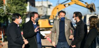 Escobar: Sujarchuk, Katopodis, Arroyo y Simone recorrieron obras trascendentales para mejorar la infraestructura vial y sanitaria del partido