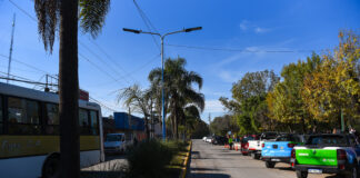 Escobar: Sujarchuk recorrió obras de repavimentación y de reconstrucción de veredas en la localidad de Maquinista Savio