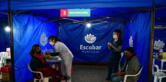 Escobar: Con la aplicación de más de 50.000 dosis, ya se vacunó contra el Covid-19 al 50% de las personas anotadas en el partido