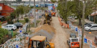 San Fernando: Andreotti, Galmarini y Marinucci recorrieron obras complementarias del Túnel de Av. Sobremonte