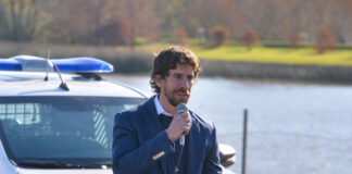 San Fernando: Andreotti, Kicillof, Massa y Berni presentaron 27 móviles 0km para la policía del Municipio