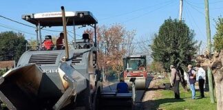Escobar: Continúa con los trabajos de pavimentación, bacheo, estabilizado y mejoramiento del espacio público