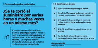 Cómo reclamar por cortes prolongados o reiterados