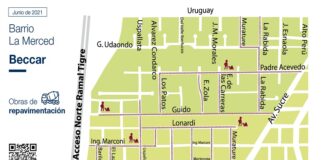 San Isidro: Importantes obras de repavimentación en Beccar