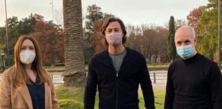 Escobar: Leandro Costa junto a Vidal y Larreta