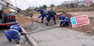 Tigre: Se construye una nueva senda aeróbica en Benavídez